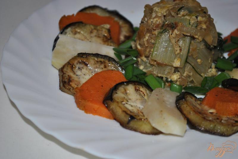 Фото приготовление рецепта: Ребуэльто с печеными овощами шаг №12