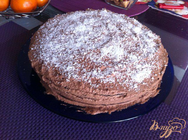 Фото приготовление рецепта: Шоколадный торт «Пломбир» шаг №5