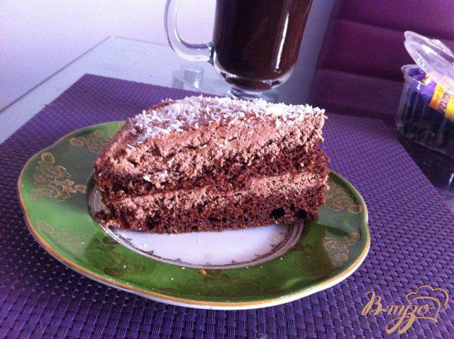 Фото приготовление рецепта: Шоколадный торт «Пломбир» шаг №6