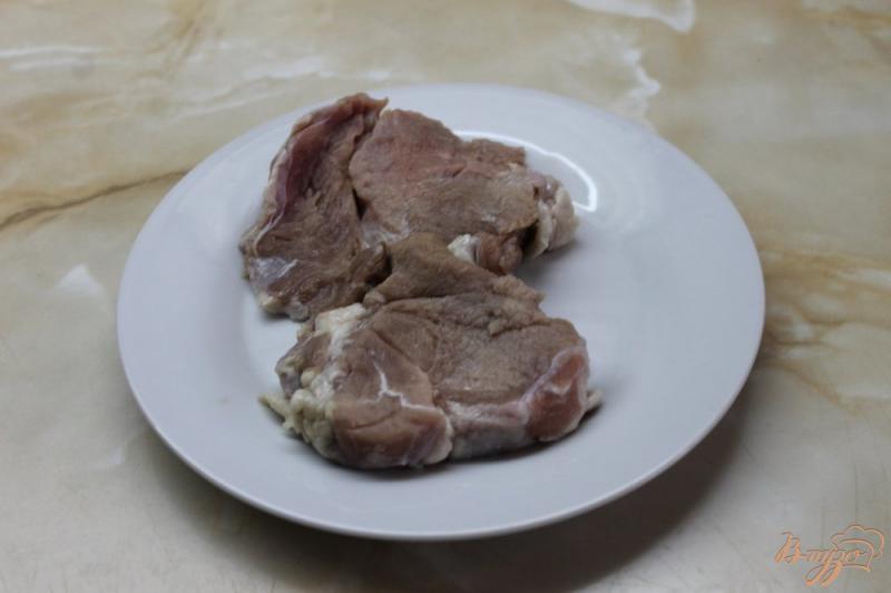 Фото приготовление рецепта: Свинина в французской горчице с сливочным соусом шаг №1