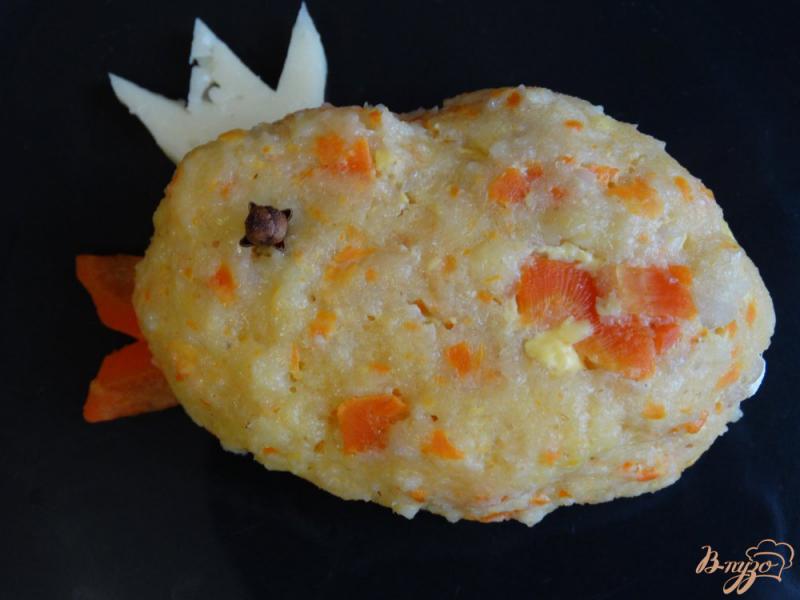 Фото приготовление рецепта: Рыбно-морковная котлета «Золотая рыбка» шаг №3