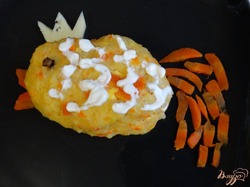Фото приготовление рецепта: Рыбно-морковная котлета «Золотая рыбка» шаг №4