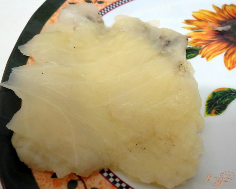 Фото приготовление рецепта: Шницель из капусты с грибной подливой шаг №9