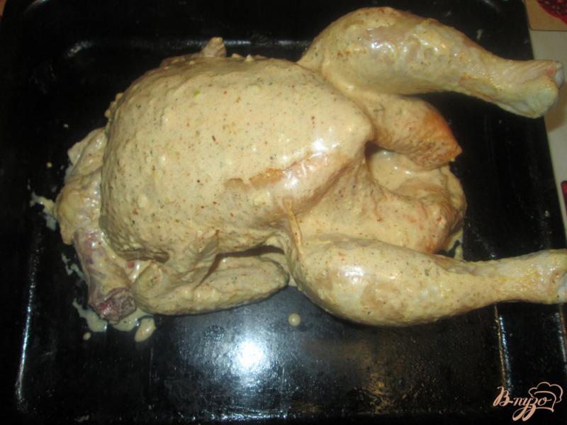 Фото приготовление рецепта: Курица жареная в духовке шаг №3
