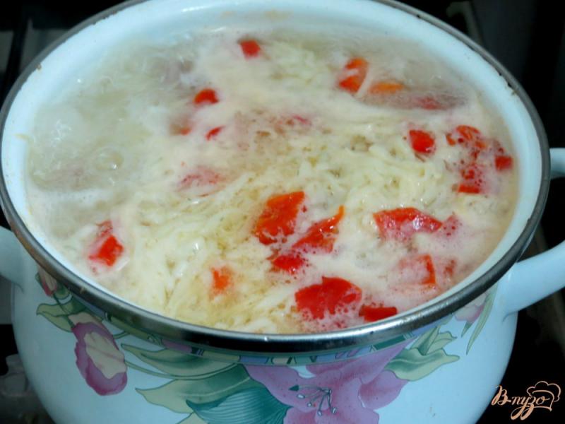 Фото приготовление рецепта: Суп с домашней лапшой шаг №10