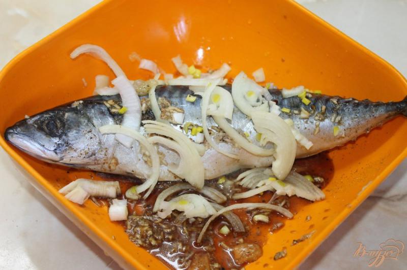 Фото приготовление рецепта: Запеченная рыбка со специями в соевом соусе шаг №3