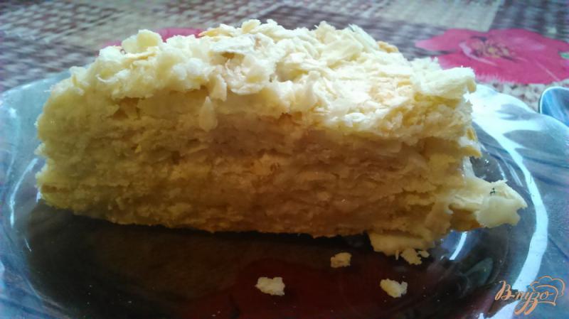 Фото приготовление рецепта: Торт « Наполеон» со сметаным кремом шаг №7