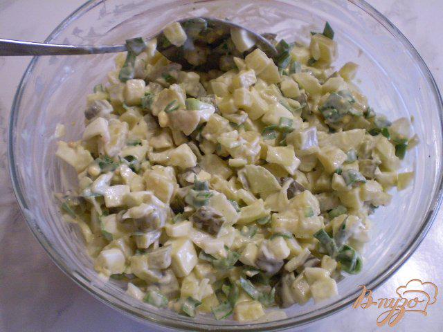 Фото приготовление рецепта: Овощной зимний салат шаг №8