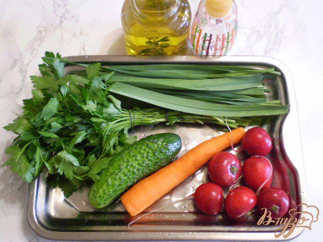 Фото приготовление рецепта: Весенний салат с морковкой шаг №1