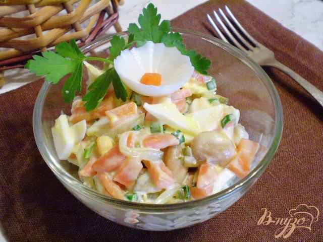 Фото приготовление рецепта: Фасолевый салат шаг №7