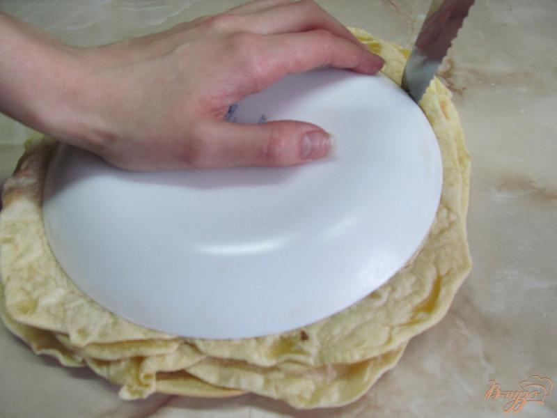 Фото приготовление рецепта: Торт на сковороде с творожной начинкой шаг №12