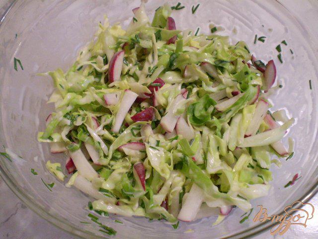 Фото приготовление рецепта: Салат из свежих овощей шаг №7