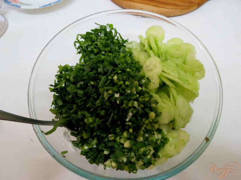 Фото приготовление рецепта: Салат зелёный шаг №7