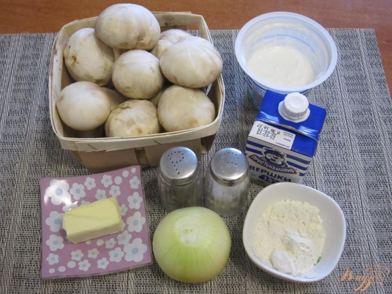 Фото приготовление рецепта: Сливочный соус из грибов шаг №1