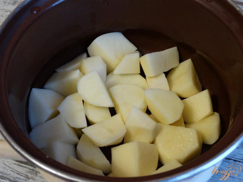 Фото приготовление рецепта: Картофельные корзинки с печенью трески шаг №1