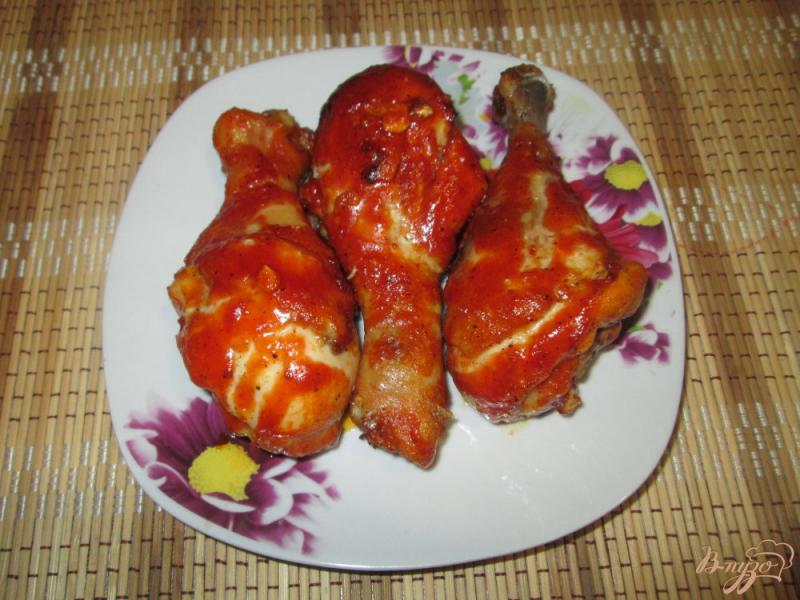 Фото приготовление рецепта: Куриные голени запеченные в духовке с соусом шаг №5