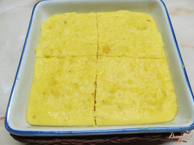 Фото приготовление рецепта: Десерт из манки и апельсина шаг №8