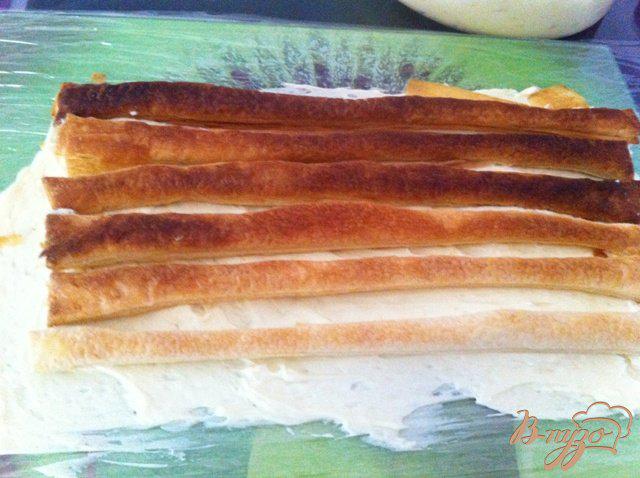 Фото приготовление рецепта: Торт «Наполеон-полено» шаг №6