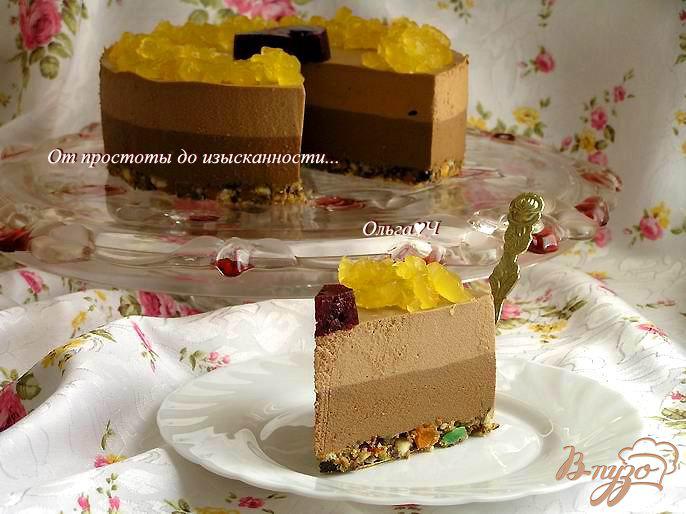 Фото приготовление рецепта: Торт «Шоколадно-фруктовый вальс» шаг №13