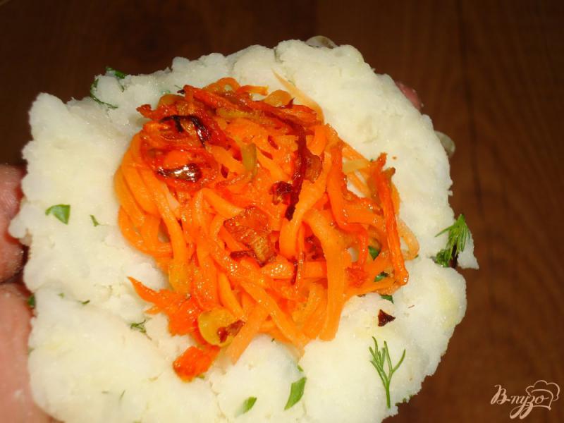 Фото приготовление рецепта: Котлеты рисово-картофельные с морковью шаг №4