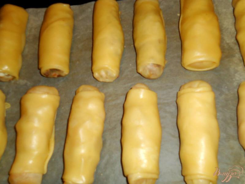 Фото приготовление рецепта: Постные хрустящие пирожки с гречкой и грибами шаг №9