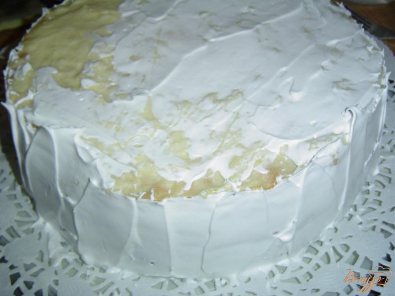 Фото приготовление рецепта: Торт «Снежная королева» шаг №4