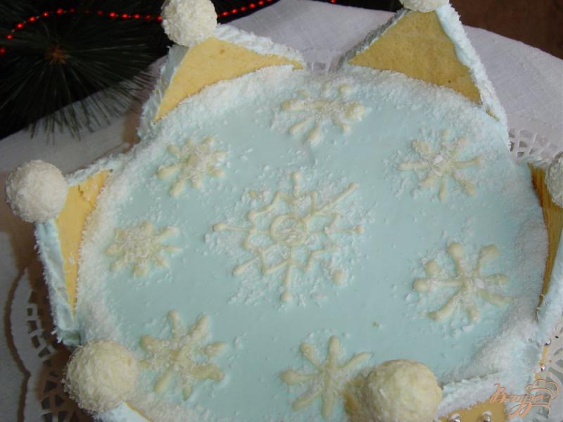Фото приготовление рецепта: Торт «Снежная королева» шаг №10