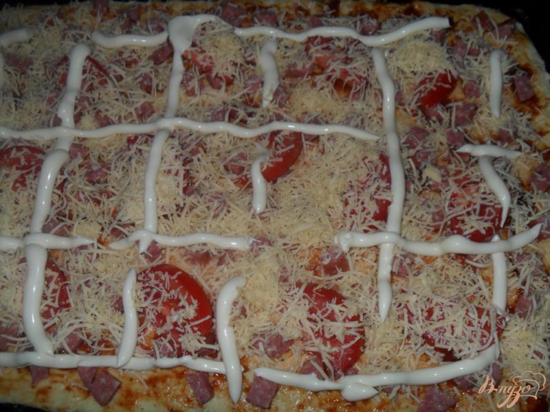 Фото приготовление рецепта: Пицца «Ташир» шаг №10