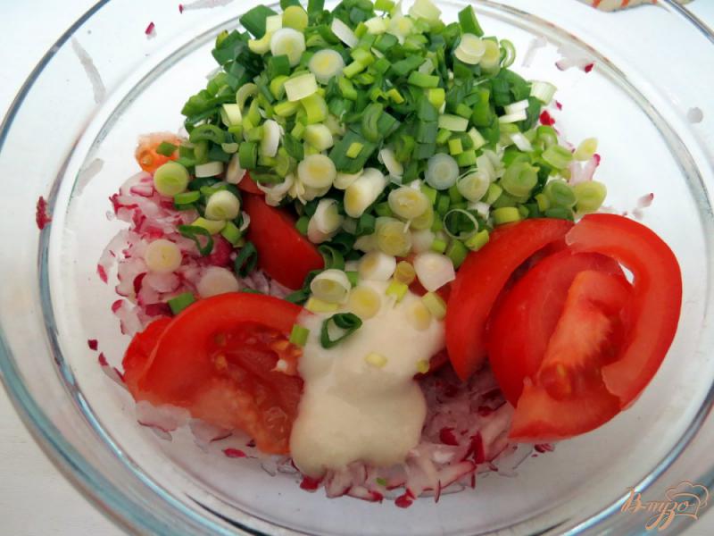 Фото приготовление рецепта: Салат с острой заправкой. шаг №6