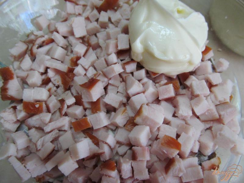 Фото приготовление рецепта: Салат из копченой курицы шаг №5