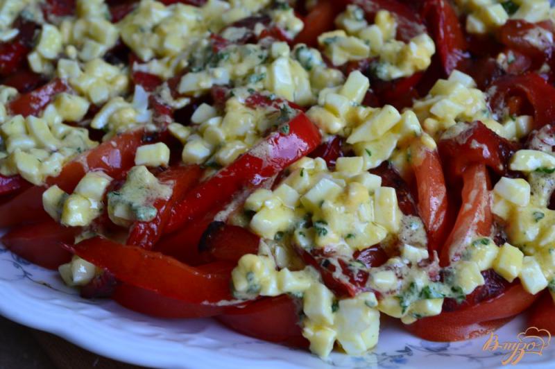 Фото приготовление рецепта: Овощной салат с яичной заправкой шаг №6