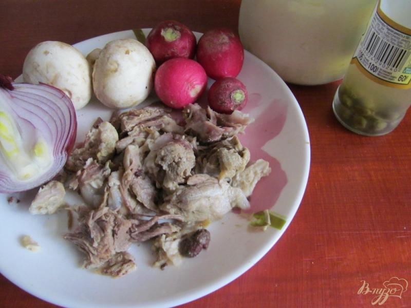 Фото приготовление рецепта: Салат из мяса с редисом шаг №1