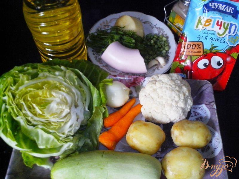 Фото приготовление рецепта: Нежное рагу из молодых овощей шаг №1