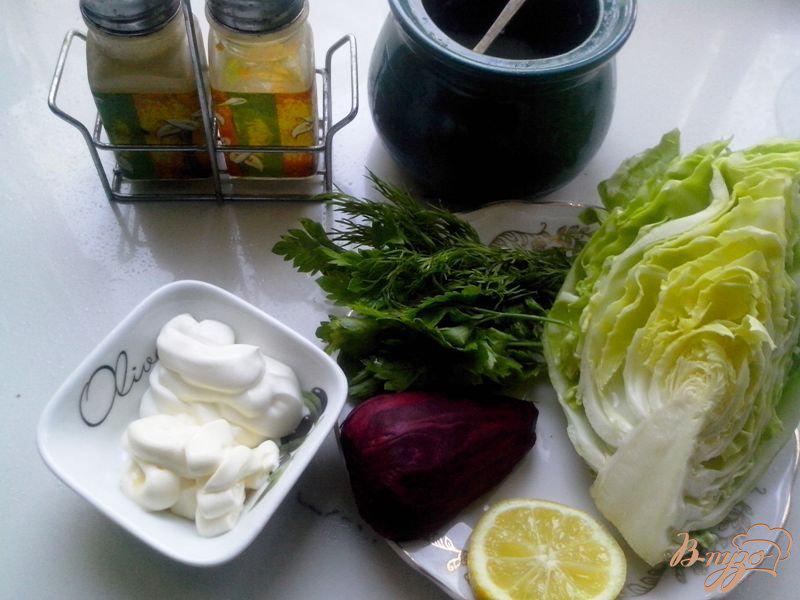 Фото приготовление рецепта: Сочный салат из свежих овощей шаг №1