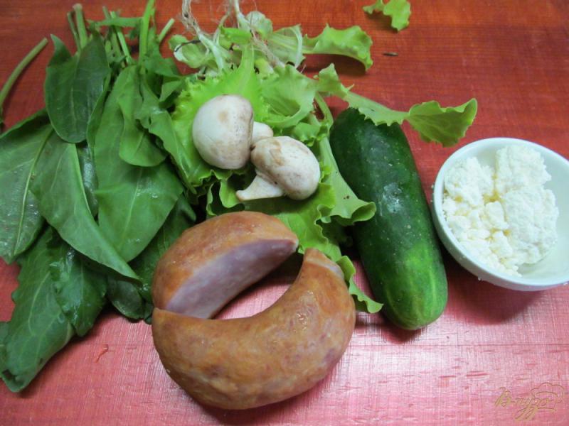 Фото приготовление рецепта: Салат с мятным маслом шаг №1