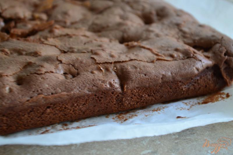Фото приготовление рецепта: Шоколадный пирог с черносливом шаг №8