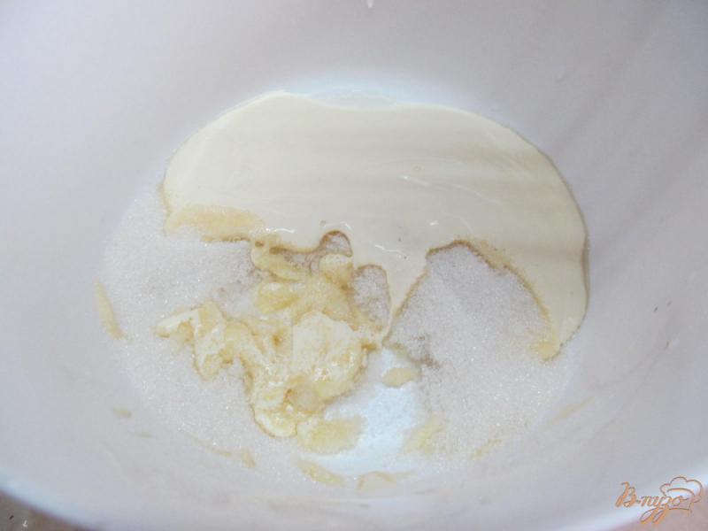 Фото приготовление рецепта: Пирожные залитые сметаной шаг №10