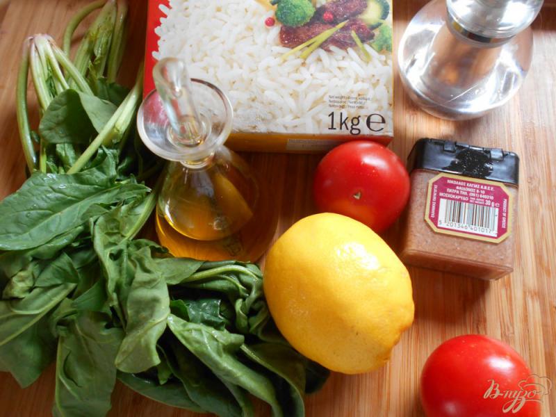 Фото приготовление рецепта: Спанакоризо- рис со шпинатом по-гречески шаг №1