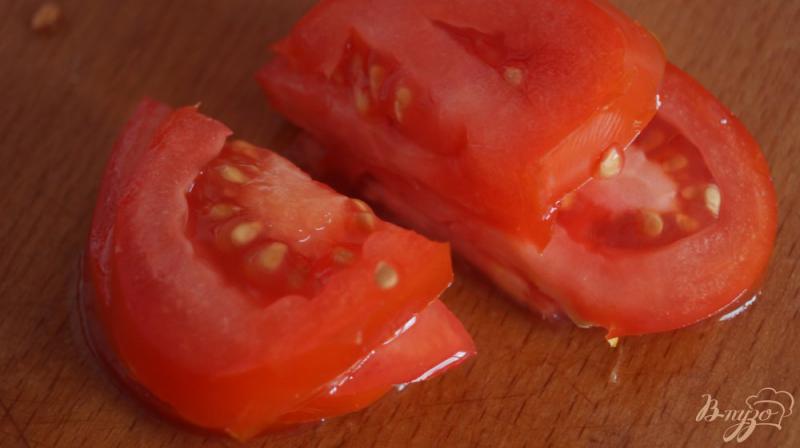 Фото приготовление рецепта: Кабачки с помидорами и чесноком шаг №5