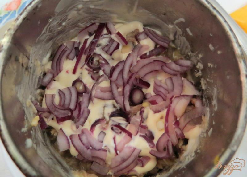 Фото приготовление рецепта: Салат мимоза порционный шаг №9
