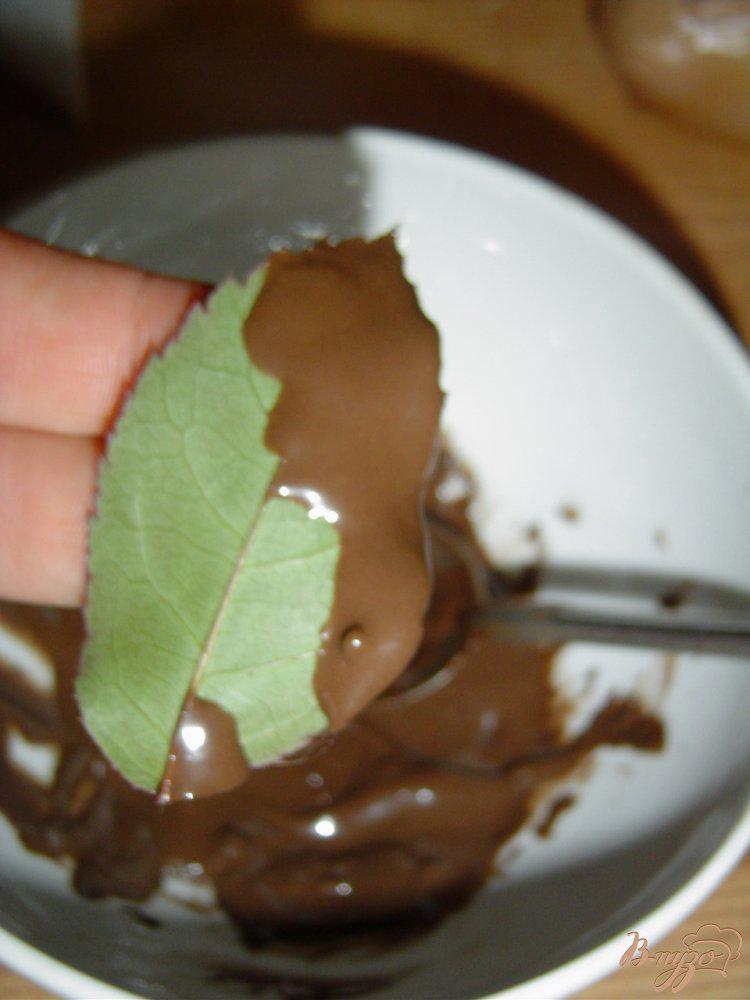Фото приготовление рецепта: Шоколадные листья шаг №2