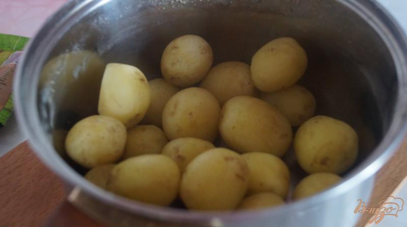 Фото приготовление рецепта: Картофель со сметаной и зеленью шаг №1