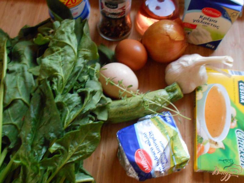 Фото приготовление рецепта: Суп -пюре со шпинатом и цуккини шаг №1