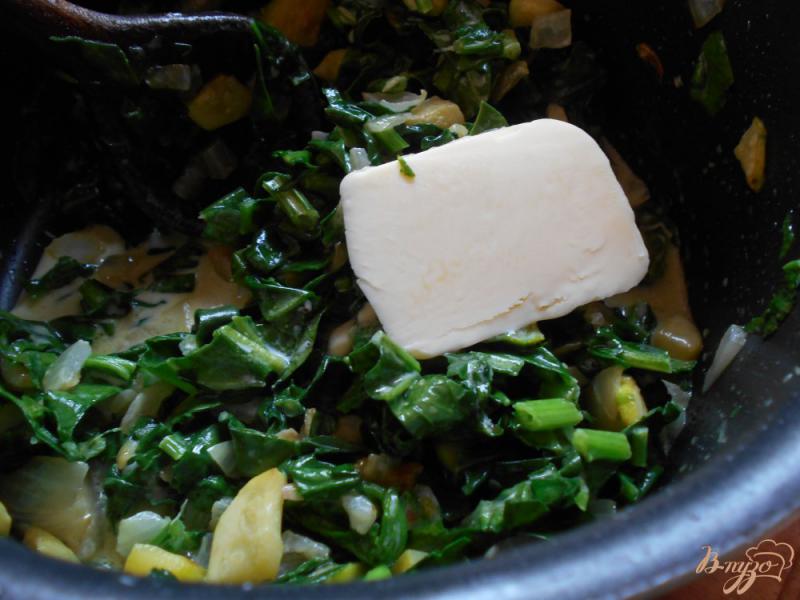 Фото приготовление рецепта: Суп -пюре со шпинатом и цуккини шаг №9