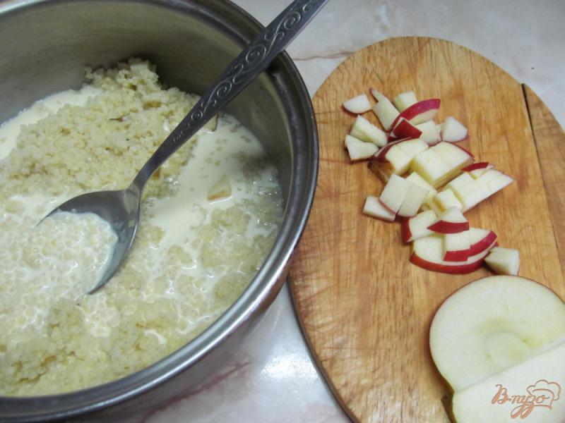 Фото приготовление рецепта: Пшенная каша с яблоком медом и корицей шаг №1