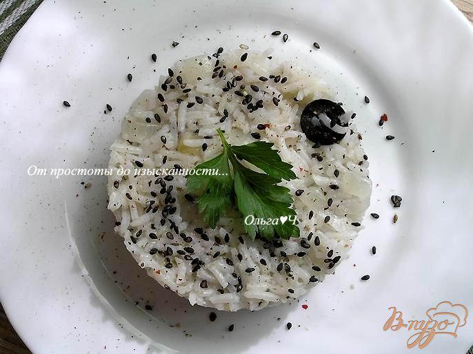 Фото приготовление рецепта: Рис басмати с маслинами и кунжутом шаг №6