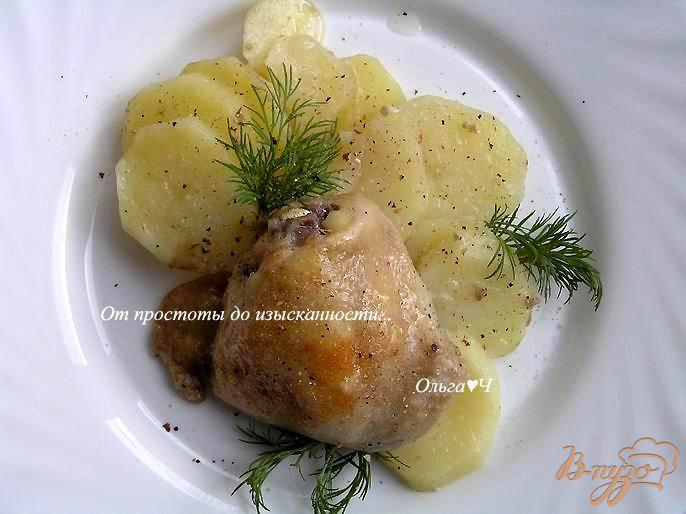 Фото приготовление рецепта: Курица с картофелем в рукаве шаг №5
