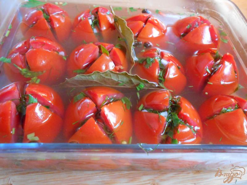Фото приготовление рецепта: Маринованные помидоры шаг №6