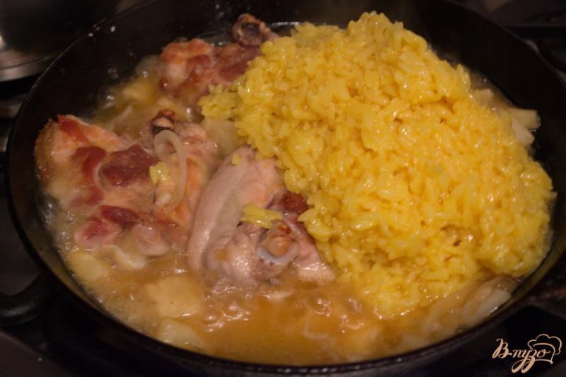 Фото приготовление рецепта: Нежный рис с куриными стейками шаг №9