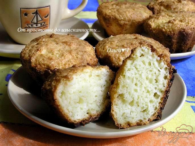 Фото приготовление рецепта: Творожные кексы с кокосовой стружкой шаг №6